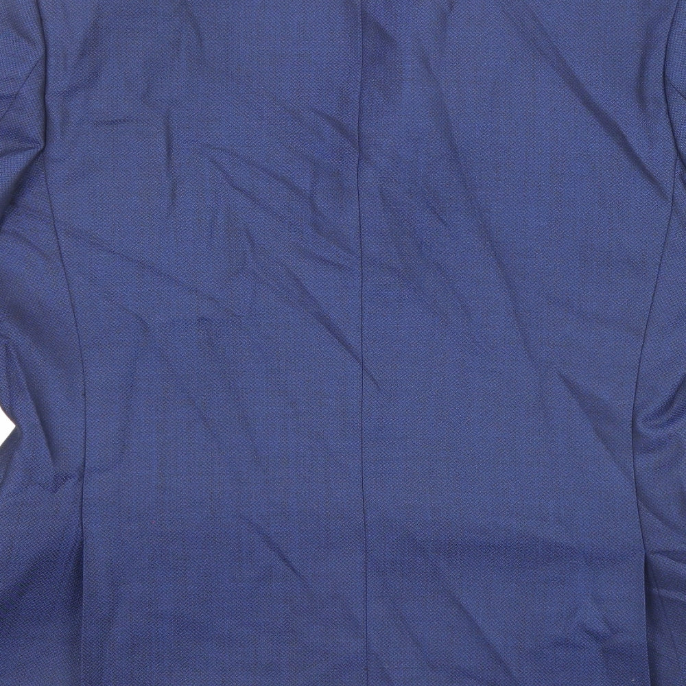 Mens UK Size 40 Racing Green Regular Blue Suit Jacket
