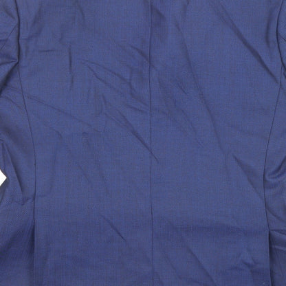 Mens UK Size 40 Racing Green Regular Blue Suit Jacket