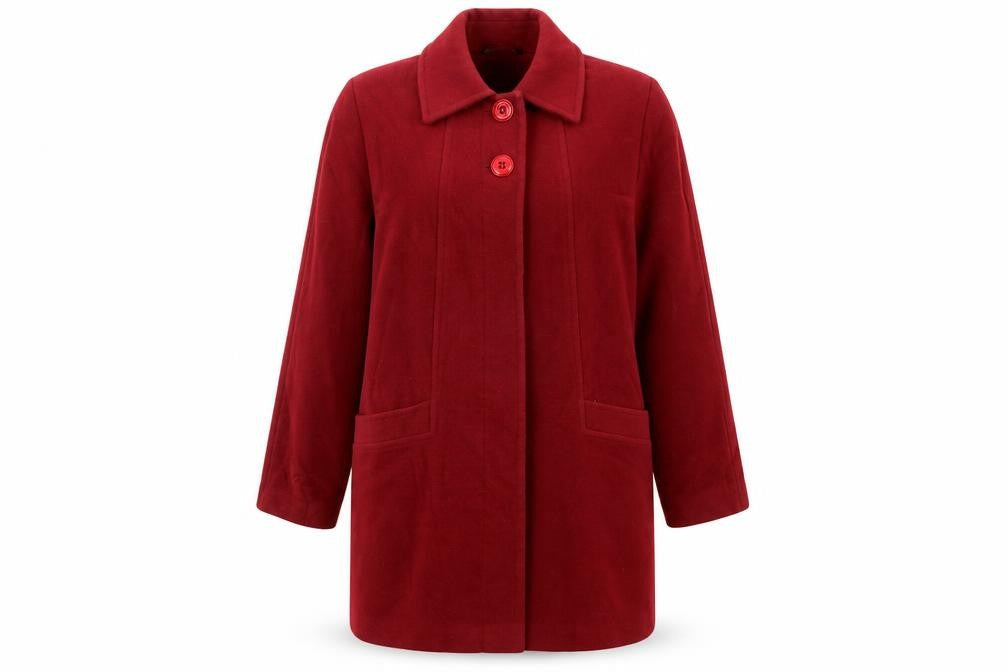 Womens UK Size 16 BHS Red Overcoat