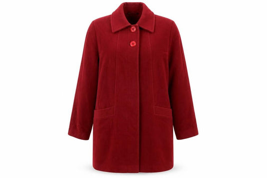 Womens UK Size 16 BHS Red Overcoat