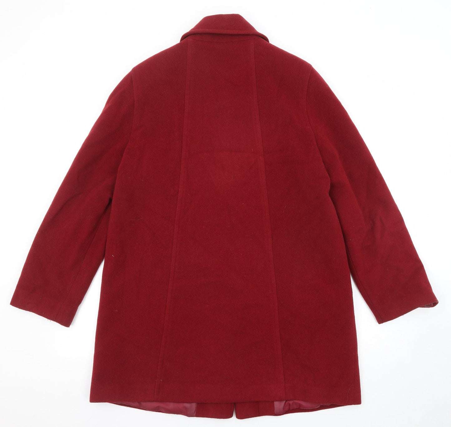 Womens UK Size 16 BHS Red Overcoat