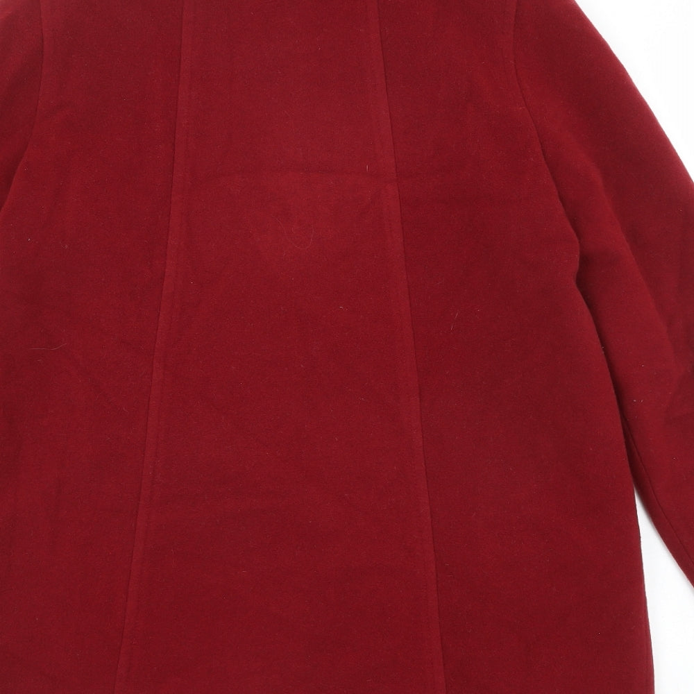 Womens UK Size 16 BHS Red Overcoat