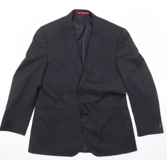 Mens UK Size 42 Burton Regular Black Suit Jacket