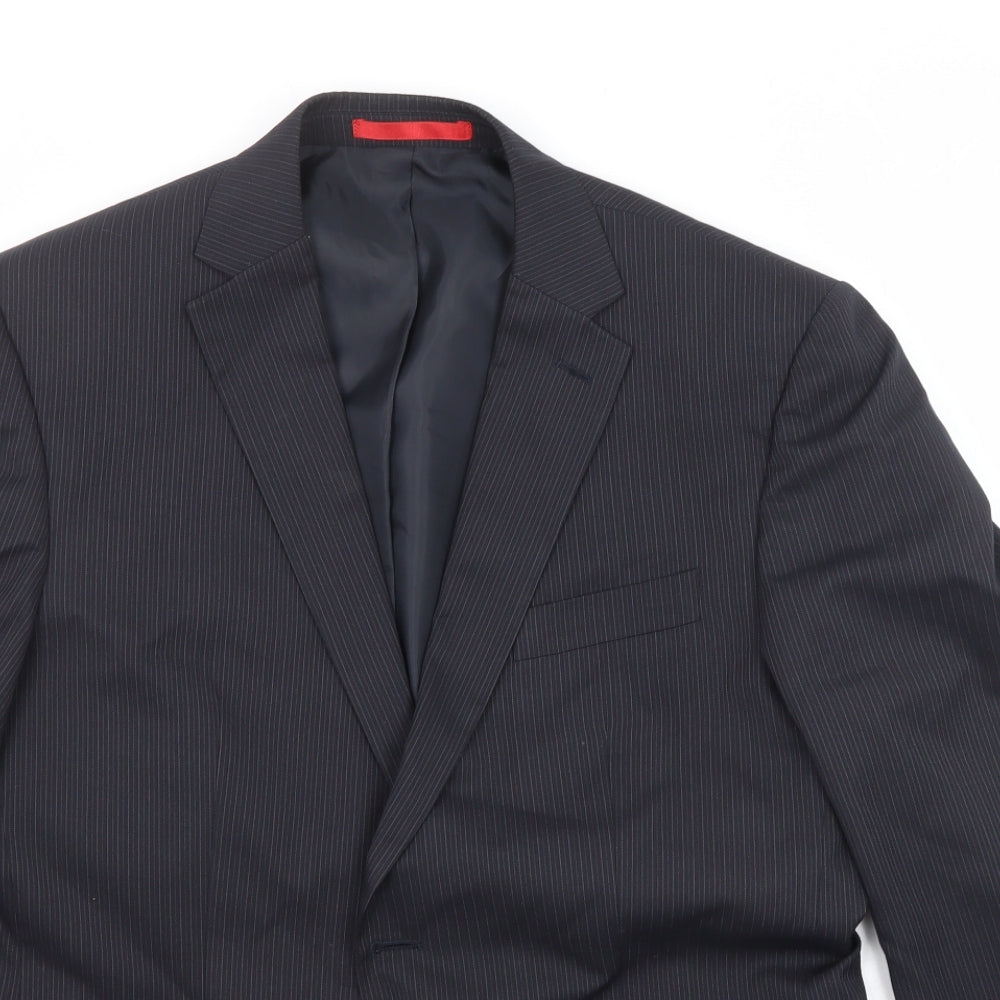 Mens UK Size 42 Burton Regular Black Suit Jacket
