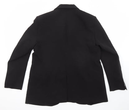 Finery Womens Black Polyester Jacket Suit Jacket Size 16
