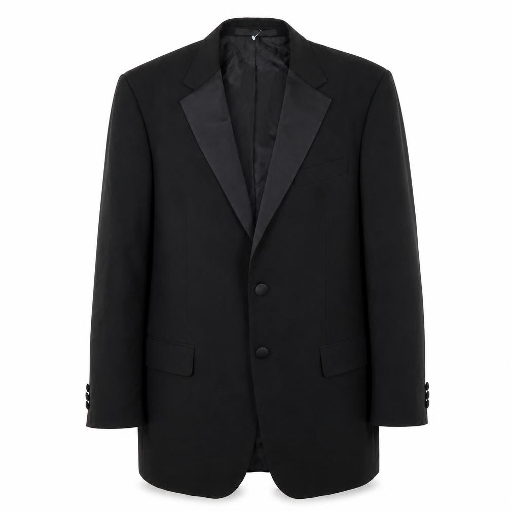 Mens UK Size 40 Marks and Spencer Regular Black Suit Tuxedo
