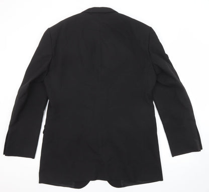 Mens UK Size 40 Marks and Spencer Regular Black Suit Tuxedo