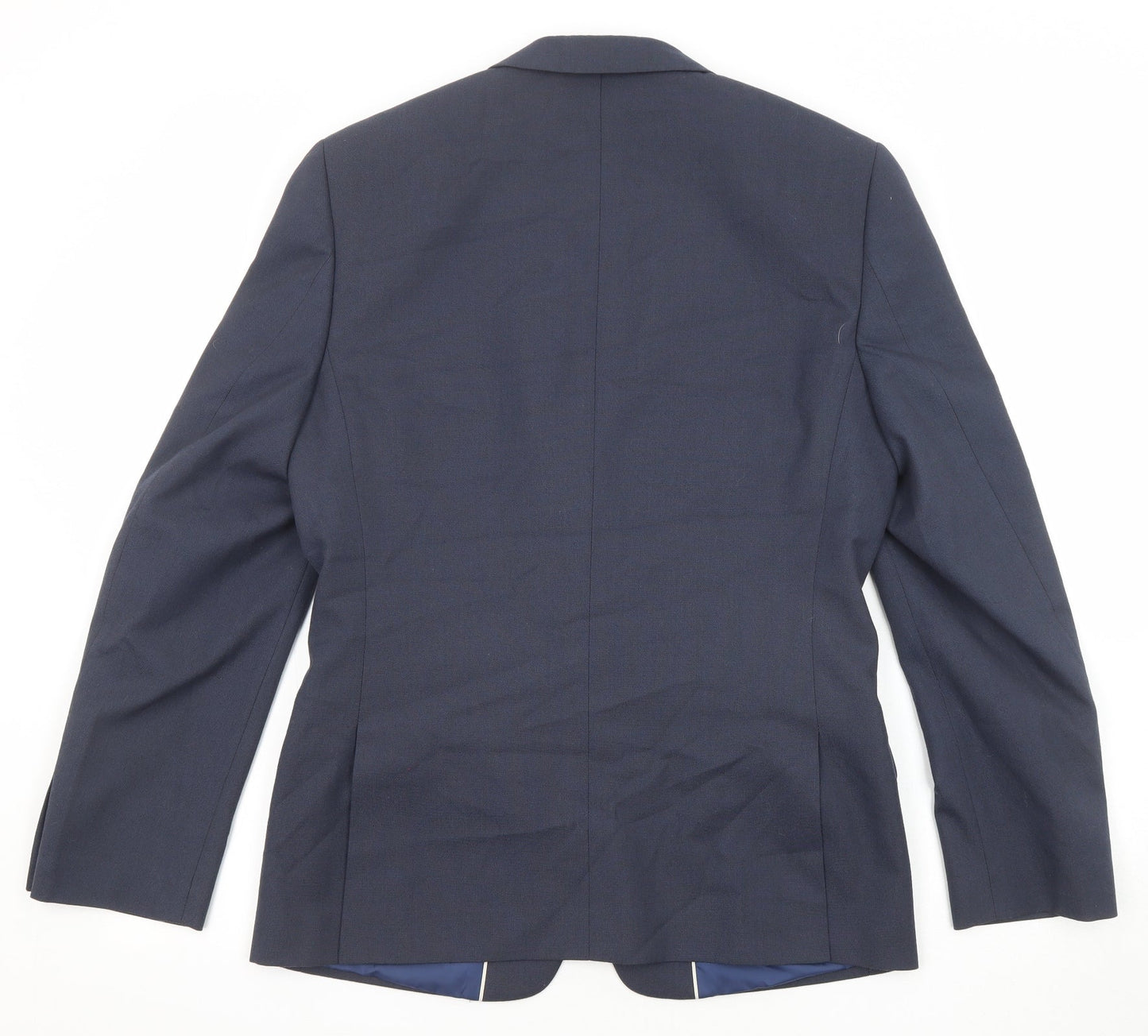 Mens UK Size 38 River Island Regular Blue Suit Jacket