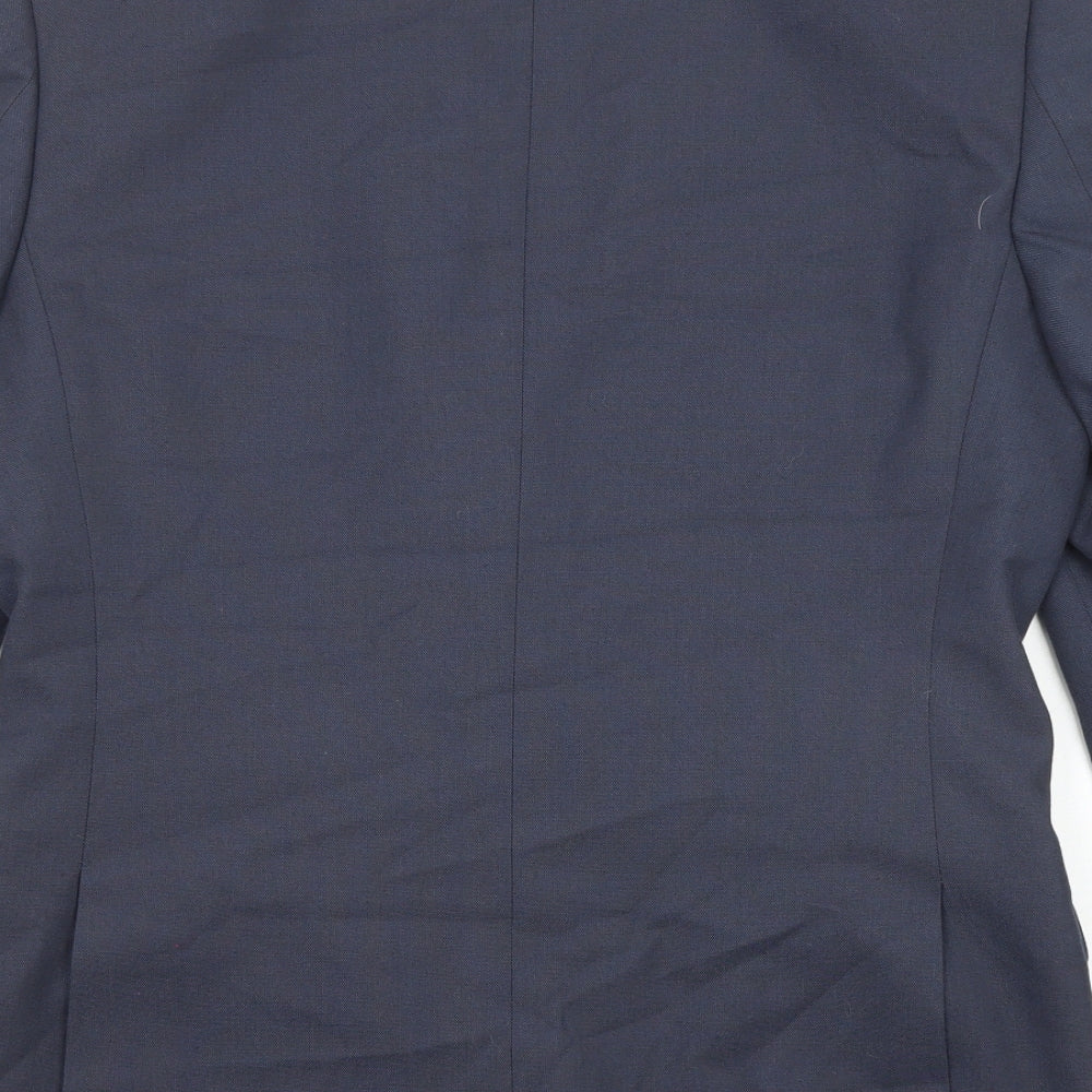 Mens UK Size 38 River Island Regular Blue Suit Jacket