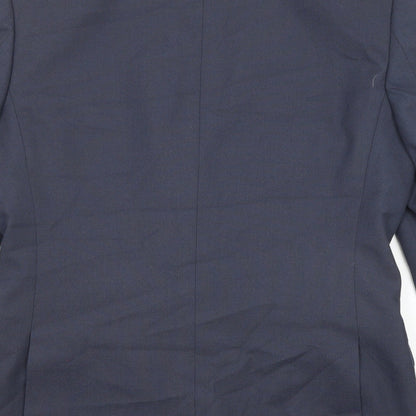 Mens UK Size 38 River Island Regular Blue Suit Jacket
