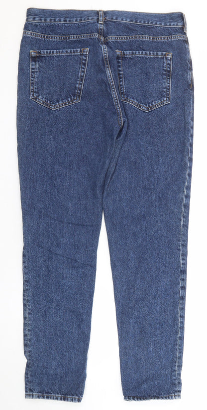 Loom Mens Blue Cotton Skinny Jeans Size 32 in L34 in Regular Zip