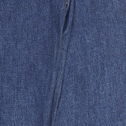 Loom Mens Blue Cotton Skinny Jeans Size 32 in L34 in Regular Zip