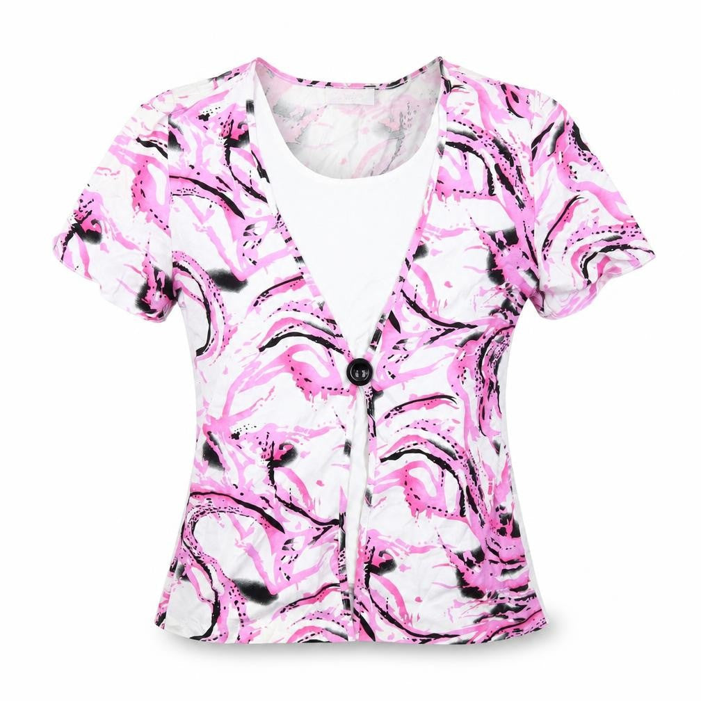 Womens UK Size M Saloos Pink Basic Blouse