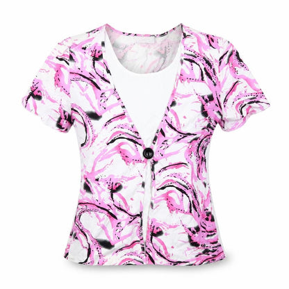Womens UK Size M Saloos Pink Basic Blouse