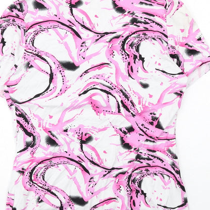 Womens UK Size M Saloos Pink Basic Blouse