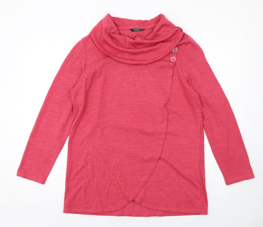 Womens UK Size 14 TIGI Pink Pullover Jumper