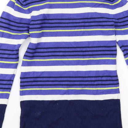 Womens UK Size 12 M&Co Blue Pullover Jumper