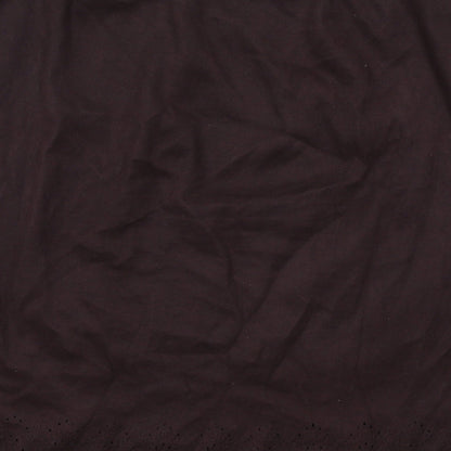 NEXT Womens Brown Polyester A-Line Skirt Size 14 Zip