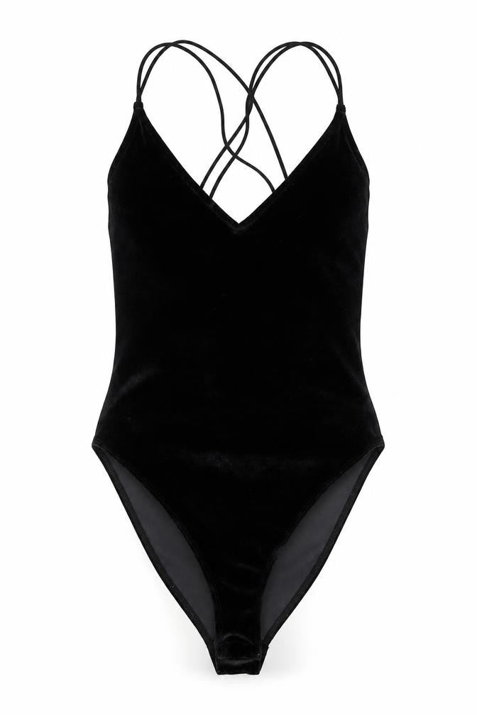 Womens UK Size XS H&M One-Piece Black Bodysuit