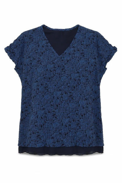 Womens UK Size 12 Marks and Spencer Blue Basic Blouse