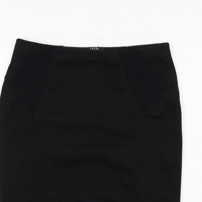 M&Co Womens Black Polyester Straight & Pencil Skirt Size 12