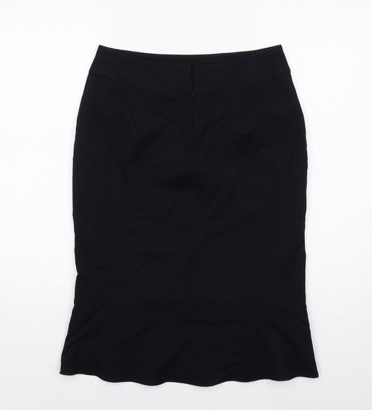 NEXT Womens Blue Polyester Trumpet Skirt Size 10 Zip