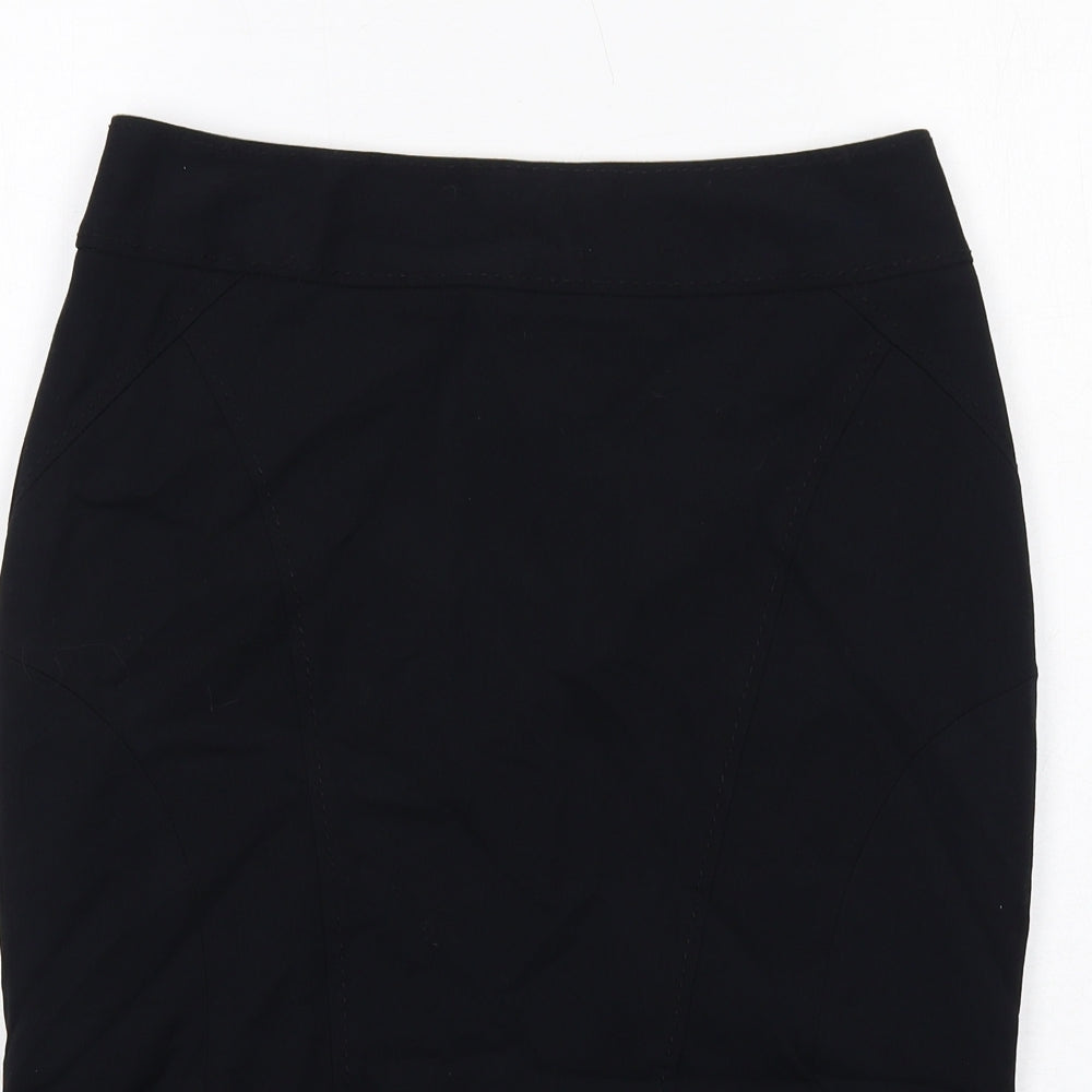 NEXT Womens Blue Polyester Trumpet Skirt Size 10 Zip