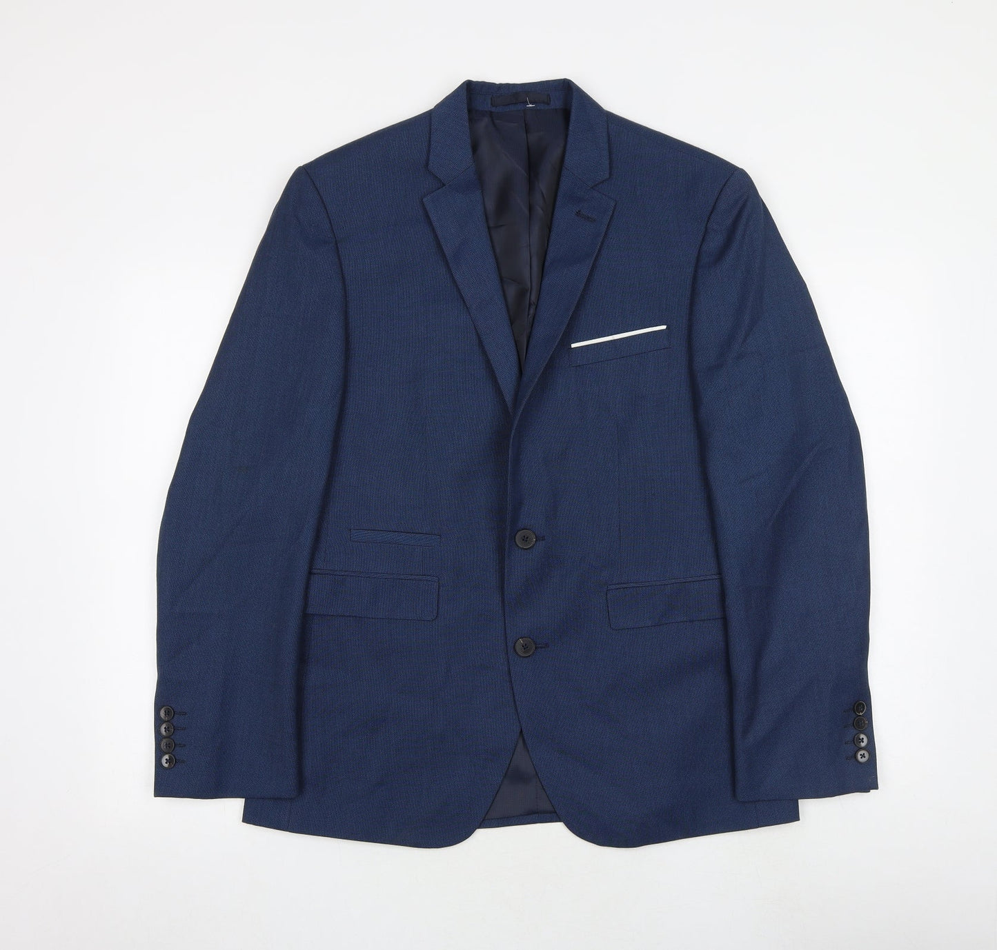 Mens UK Size 38 Burton Regular Blue Suit Jacket
