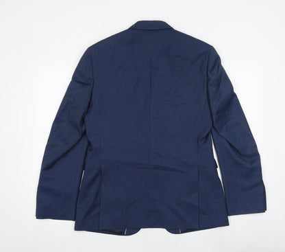Mens UK Size 38 Burton Regular Blue Suit Jacket