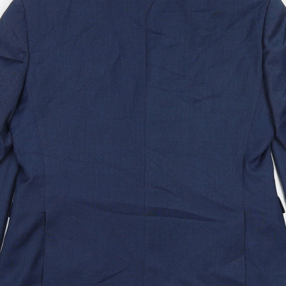 Mens UK Size 38 Burton Regular Blue Suit Jacket