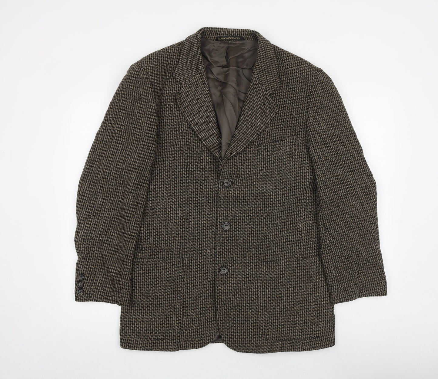 Mens UK Size 40 Marks and Spencer Regular Brown Suit Jacket