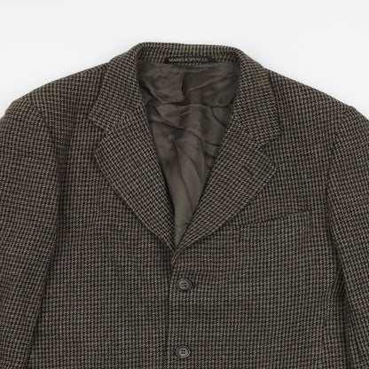 Mens UK Size 40 Marks and Spencer Regular Brown Suit Jacket