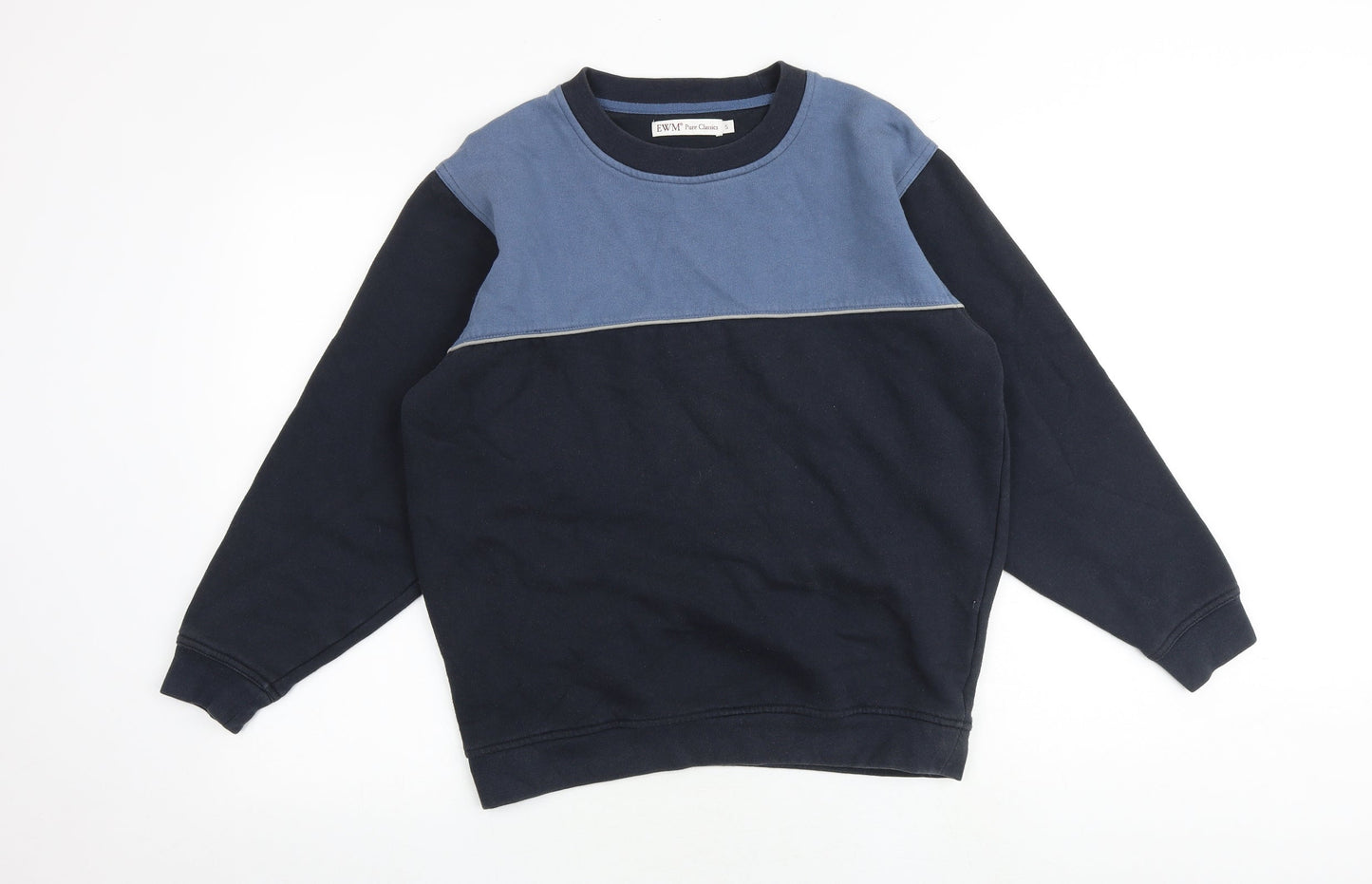 Mens UK Size S EWM Blue Pullover Sweatshirt