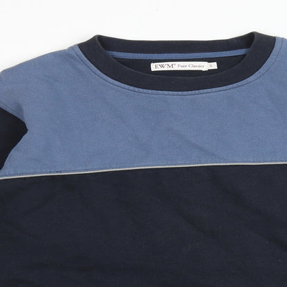 Mens UK Size S EWM Blue Pullover Sweatshirt