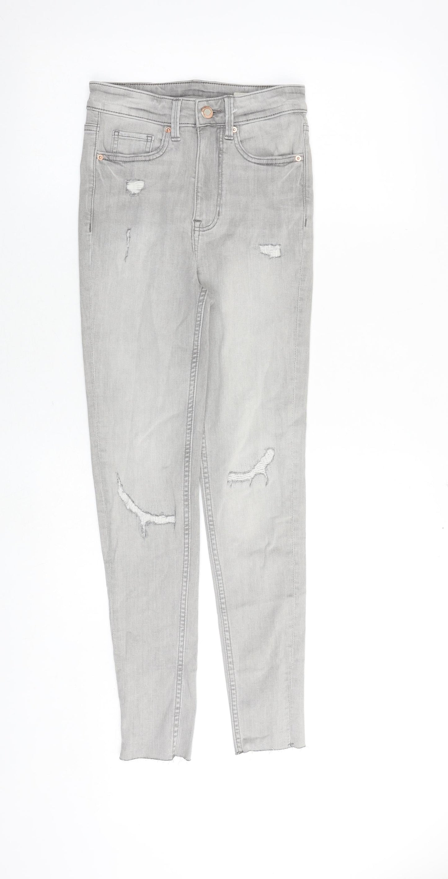Womens UK Size 6 Marks and Spencer Slim Fit Skinny Grey Jeans