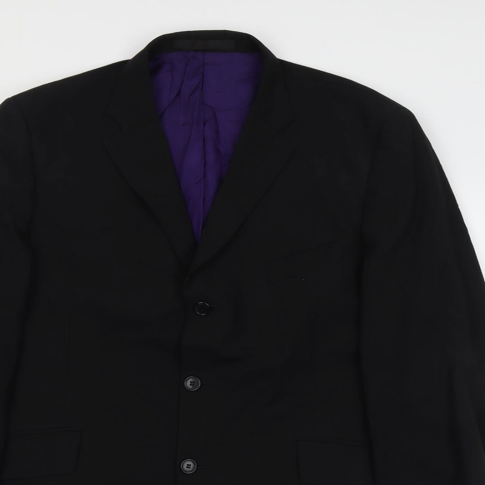 Mens UK Size 44 Marks and Spencer Regular Black Suit Jacket