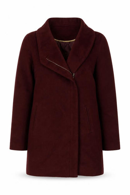 Womens UK Size 10 New Look Red Overcoat