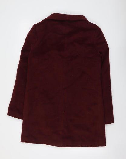 Womens UK Size 10 New Look Red Overcoat