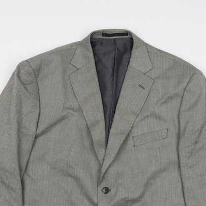 Mens UK Size 46 Marks and Spencer Regular Grey Suit Jacket