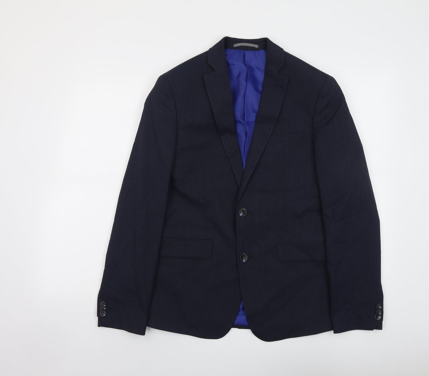 Mens UK Size 36 Marks and Spencer Regular Blue Suit Jacket
