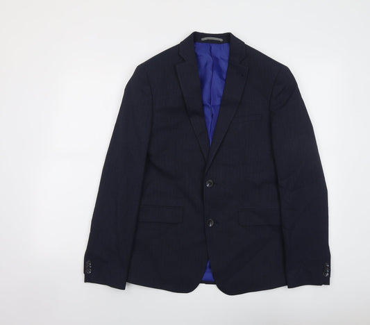 Mens UK Size 36 Marks and Spencer Regular Blue Suit Jacket