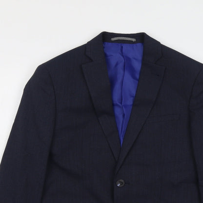 Mens UK Size 36 Marks and Spencer Regular Blue Suit Jacket