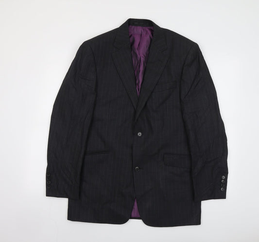 Mens UK Size 42 Racing Green Regular Grey Suit Jacket