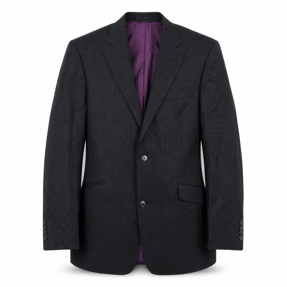 Mens UK Size 42 Racing Green Regular Grey Suit Jacket