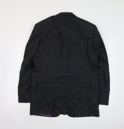 Mens UK Size 42 Racing Green Regular Grey Suit Jacket