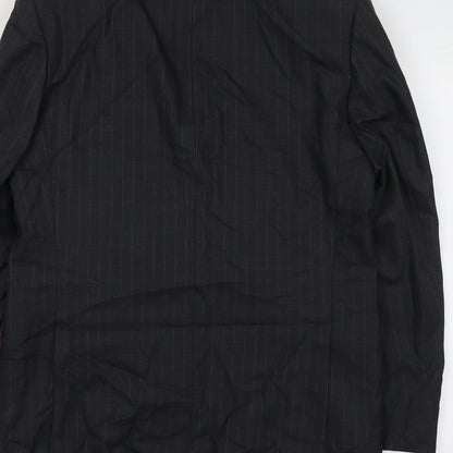 Mens UK Size 42 Racing Green Regular Grey Suit Jacket