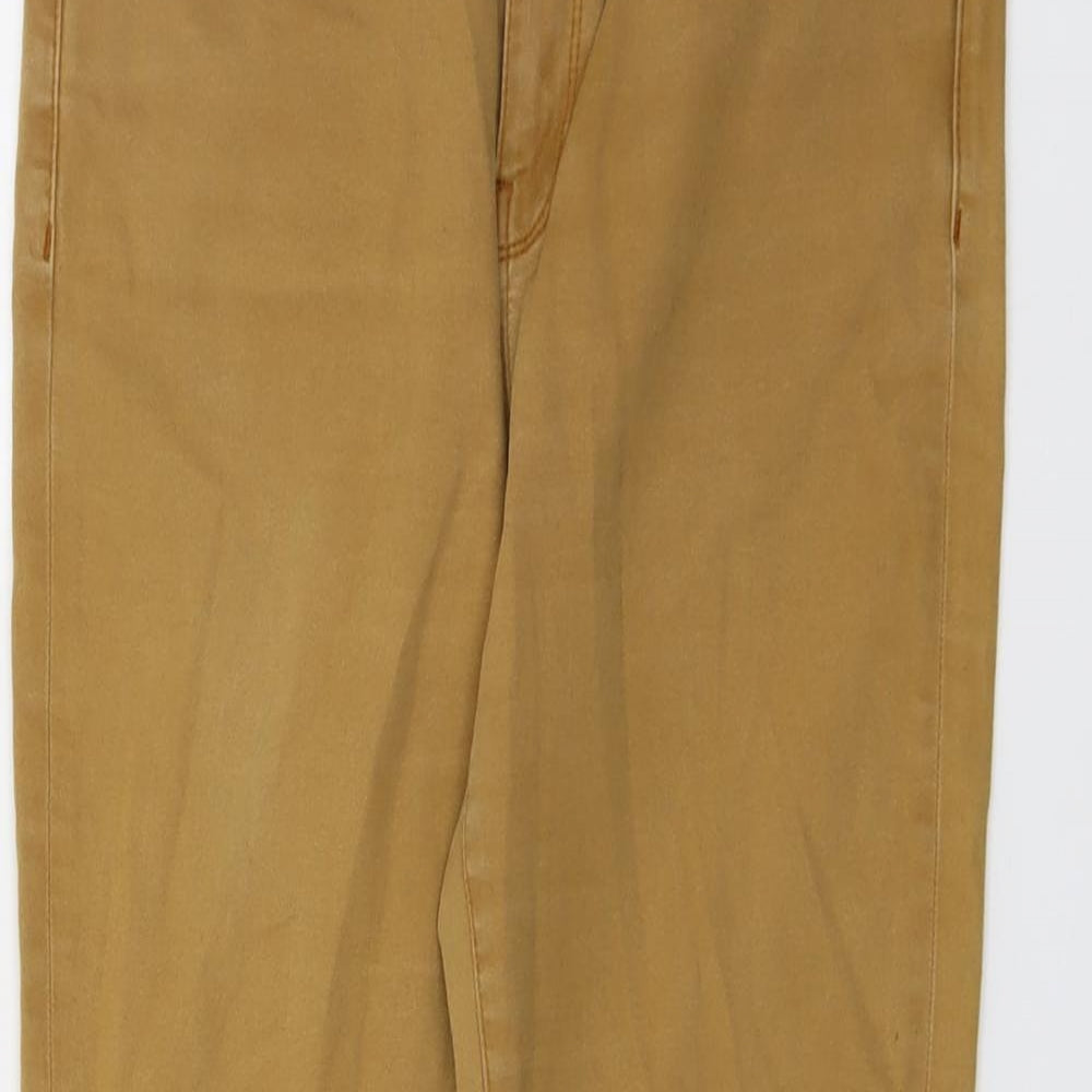 Womens UK Size 12 Warehouse Regular Fit Skinny Brown Jeans