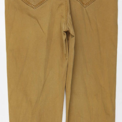 Womens UK Size 12 Warehouse Regular Fit Skinny Brown Jeans