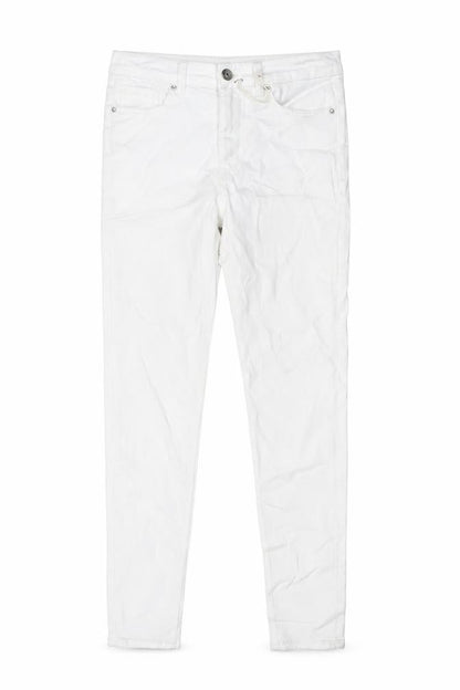 Womens UK Size 10 Marks and Spencer Regular Fit Skinny White Jeans