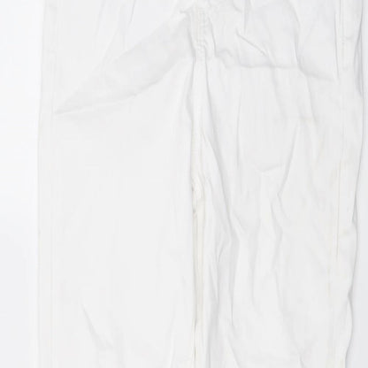 Womens UK Size 10 Marks and Spencer Regular Fit Skinny White Jeans